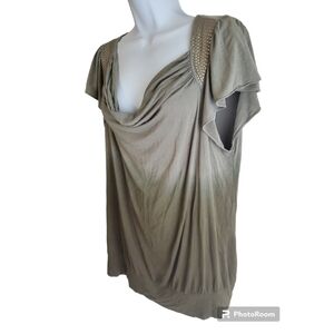 Elle Chest Draped Ombre Top